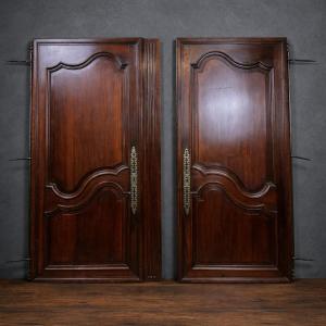 Pair Of Antique Solid Wood Doors – Louis XV / Regency Period 