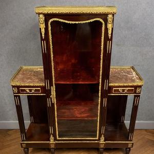Display Cabinet – Parisian Cabinet In Louis XVI/neoclassical Style / Mahogany / 19th Century 