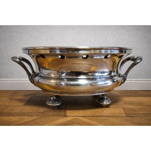 Christofle Food Warmer – Silver-plated Metal – 2 Handles – With Inner Lining 