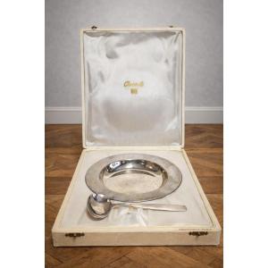 Christofle – Silver-plated Metal Porridge/porridge Service – Original Box – 