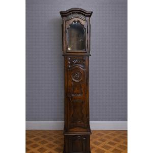 Antique Grandfather Clock/case – Louis XV Period – Solid Walnut – 18th Century