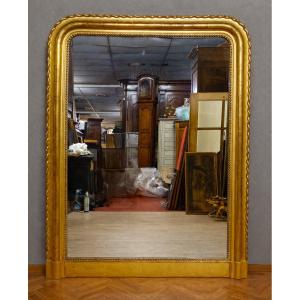 Gilded Mirror From The Louis-philippe Period (19th Century) / Circa 1830