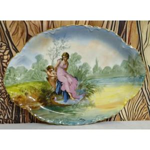 Limoges Porcelain Dish M&d France - Gallant Scene Decor Visible Brand: M&d - Limoges