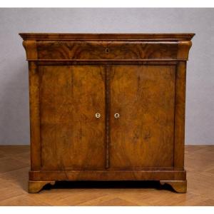 Buffet A Doucine / Restoration Period Walnut Chest Of Drawers - 19th Century
