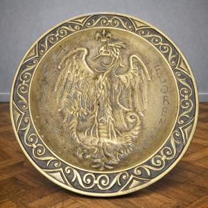 Vide Poche In Bronze, Signed M. Le Verrier, With Bronze Inscription Under The Base