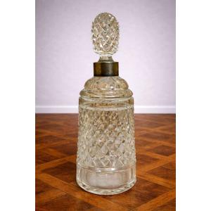 Cut Crystal Whisky Decanter With Stopper, Baccarat / Le Creusot Style