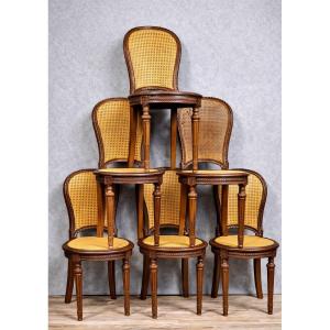 Set Of 6 Louis XVI Style Mahogany