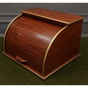 Louis XVI Style Curtain Desk Box, Made Of Mahogany