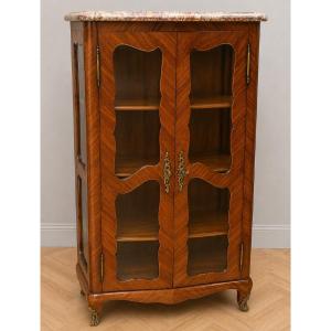 Louis XV Period Inlaid Rosewood Display Case