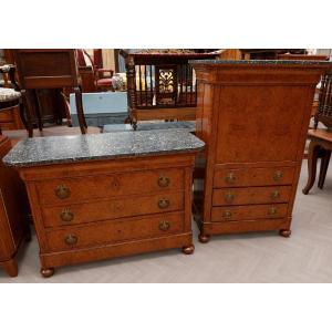 Charles X Period Maple Pendant Furniture Set
