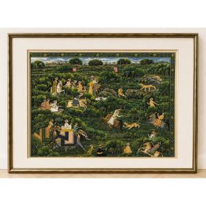 Large-scale Mughal Or Persian Silk Painting
