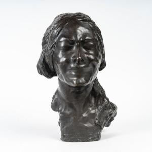 Bronze Sculpture Signed Pina Representing A Male Bust