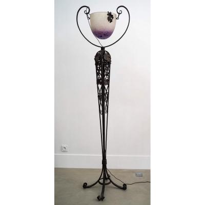 Lampadaire Art Nouveau 