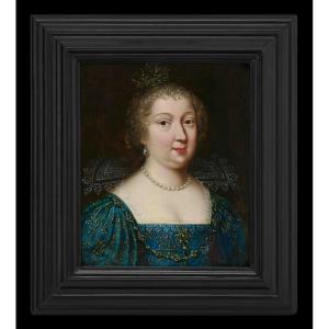 Portrait Of Maria Theresa Of Spain, Queen Of France; Henri & Charles Beaubrun, 17th Century