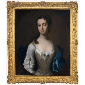 Portrait Of A Lady, Jane Harris (1705-1759), Later Mrs Bigg C.1731; Attributed To Enoch Seeman