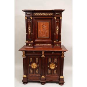Neo-renaissance Cabinet By P. Sormani And E. Lièvre, France, Circa 1870