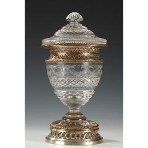 Crystal Sugar Bowl, France, Circa 1880