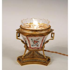 Charming Night Lamp , Attributed To l'Escalier De Cristal, France, Circa 1880