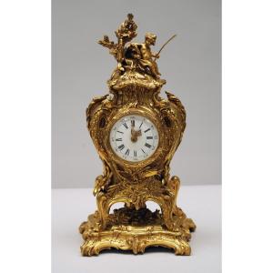 Clock "la Source" Attr. To F. Linke And L. Messagé, France, Circa 1890