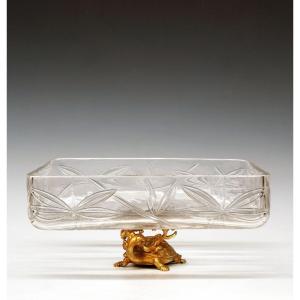 "dragon Turtle" Bowl Attr. To Baccarat And F. Barbedienne, France, Circa 1890