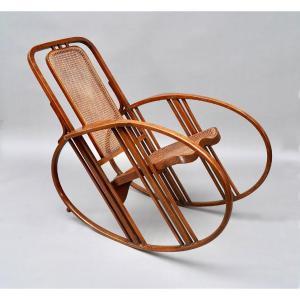 "egg" Rocking Chair, Societa Anonima Antonio Volpe, Italy, Circa 1922