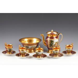 Paris Porcelain Tea Set, France, Circa 1880