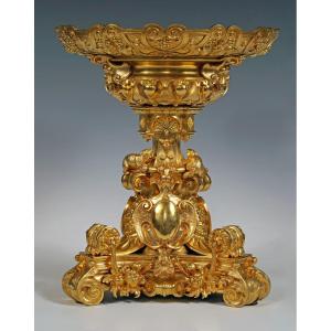 G. Denière, "the Marmots" Centerpiece, France, Circa 1840