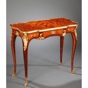 P. Sormani, Louis XV Style Table, France, Circa 1870