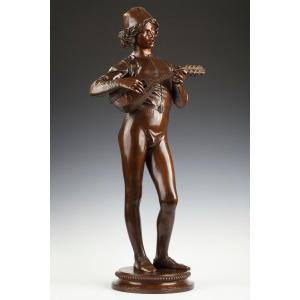 P. Dubois And F. Barbedienne, "the Florentine Singer", France, Circa 1880