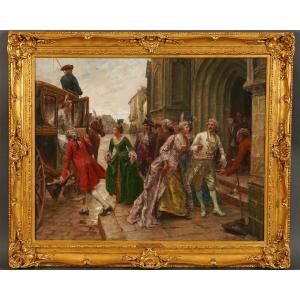 P.e. Boutigny, "the Arrival Of The Bride", France, 1928