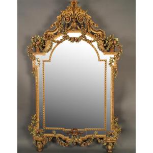 Elegant Mirror, Italy, Circa 1890