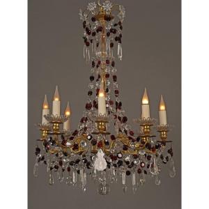 Baccarat, Crystal Chandelier, France Circa 1890