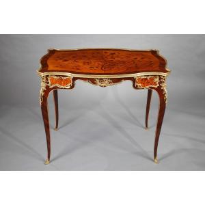 J.-e. Zwiener, Louis XV Style Table, France, Circa 1890
