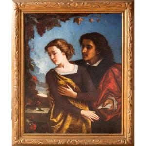 Marcellin Desboutin (1823-1902), Paolo And Francesca, 1859