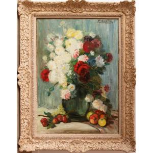 Jacques Martin (villeurbanne, 1844 - Lyon, 1919) - Flowers And Fruits 