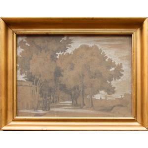 Isidore Flacheron (1806 – 1873), Landscape (view Of Lyon?), July 1862