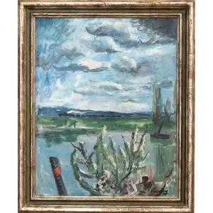 Emilie Charmy (1877 - 1974), The Seine At Ablon-sur-seine
