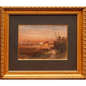 François Auguste Ravier (1814–1895), The Farms Of Varsin, Near Morestel