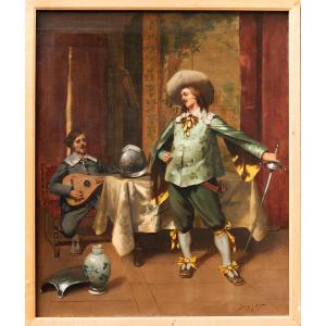 David-eugène Girin (1848-1917), The Tragedians In Louis XIII Costume