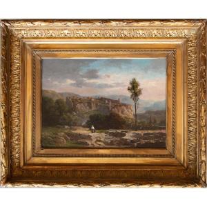 Antoine Ponthus-cinier (1812-1885), View Of Crémieu