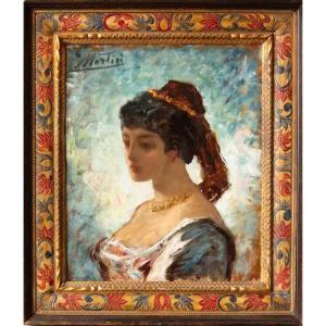 Jacques Martin (1844-1919), Young Woman From Arles