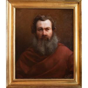 Claude-baptiste Tailleur (1823–1891), portrait Of A Man With A Beard (1861)