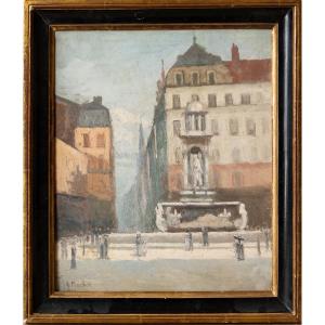 Antonin Ponchon (1891-1965), Place Des Jacobins (lyon)