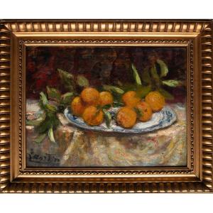 Jacques Martin (1844 - 1919) Still Life With Oranges