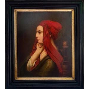 Claude Bonnefond (1796–1860) — Portrait Of A Greek Woman From Ischia