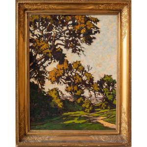 Eugène Brouillard (1870 - 1950), Chestnut Tree At Chalamont
