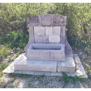 Ancient Natural Stone Fountain