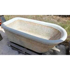 20th Century Limestone Bathtub