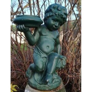Cherub In Cast Iron Art Val d'Osne