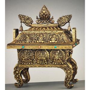 Chinese Copper Alloy Incense Burner